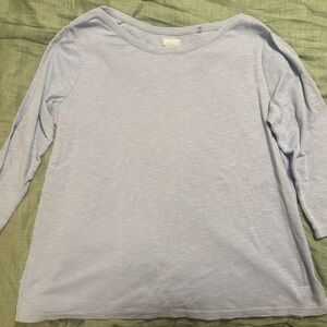 Light Blue Long-Sleeve Top